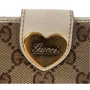 Gucci Heart Monogram Trifold Wallet